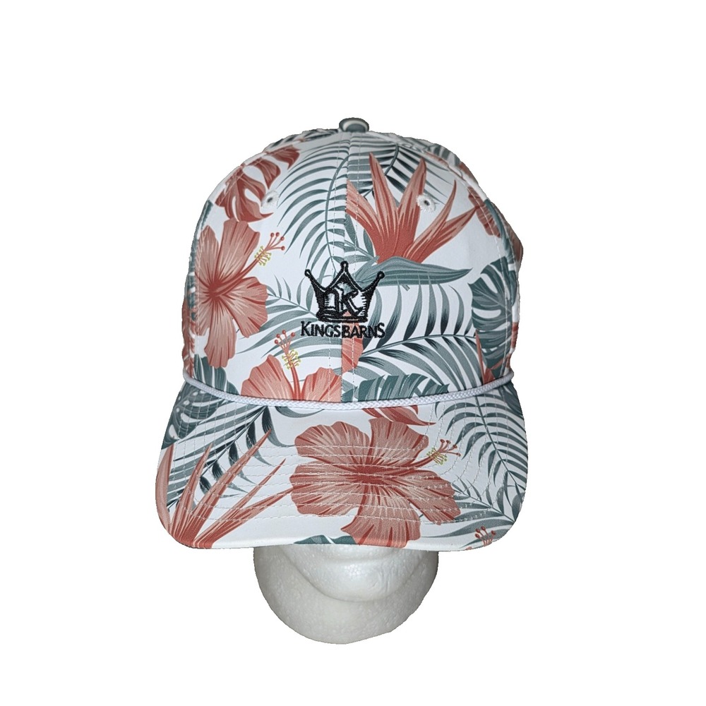 Kingsbarns Golf Scotland Imperial Tropical‎ Floral Snapback Rope Braid Hat Cap